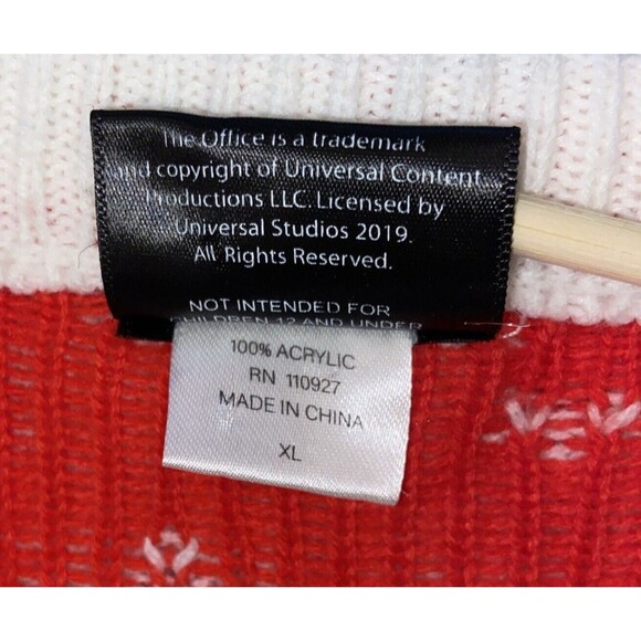 The Office Dunder Mifflin Ugly Christmas Sweater Unisex XL  Party Holiday 2019 - Picture 11 of 12